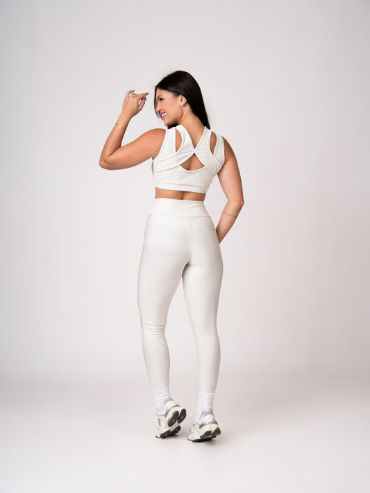 Player Legging and Butterfly Top set in nude colour