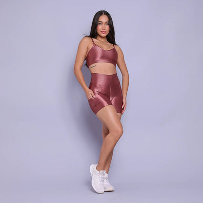 Rose Golden Elegance leggings + top