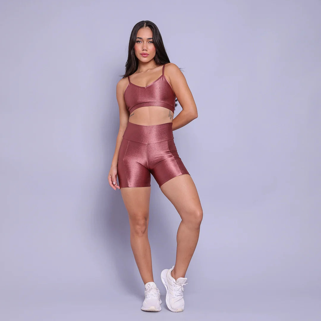 Rose Golden Elegance shorts + top