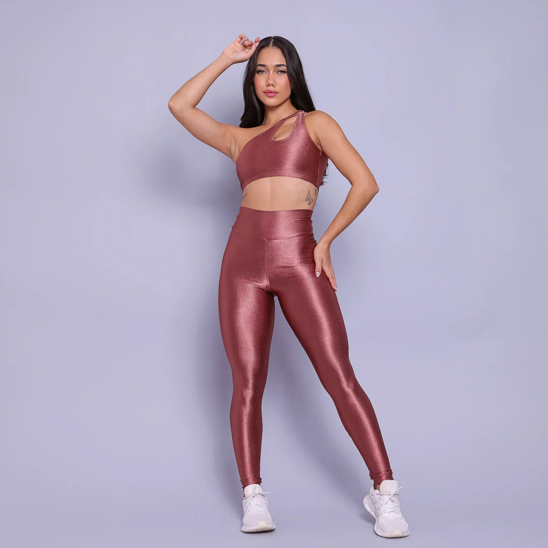 Rose Golden Elegance leggings + top