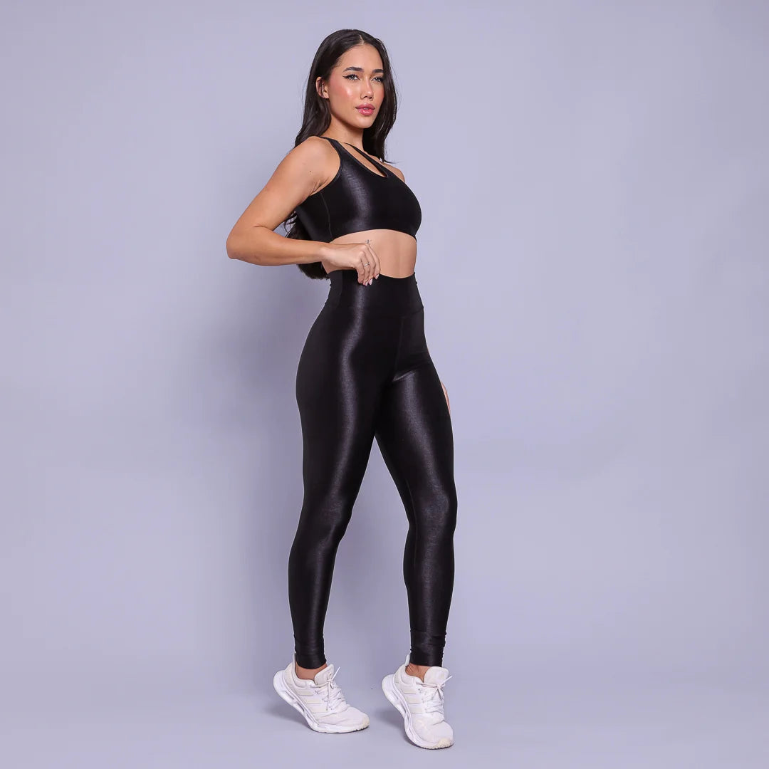 Black Elegance leggings + top