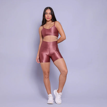 Rose Golden Elegance leggings + top